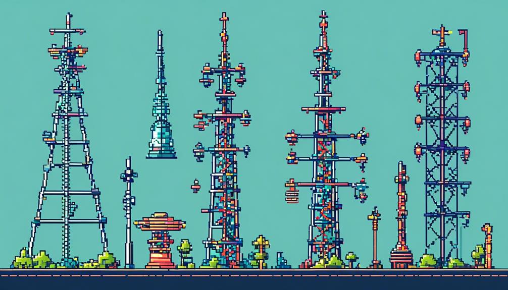 various telecommunication tower types